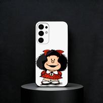 Cartoon M-Mafalda Cute Phone Case For Samsung S25,S24,S23,S22,S21,S20,Plus,Fe,Lite,Others Black Cover Samsung S21plus