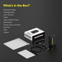 Electric Portable Bike Pump Digital Display Air Inflator 600mAh Rechargeable 120PSI Pressure Guage Bike Tire Air Compressor AT1 max