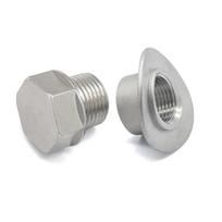 Stainless steel 304 M18x1.5 saddle ports bung mounts oxygen sensor weld adapter bung plug kit