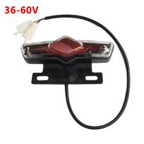 12V 36V-60V E-bike Taillight Turn Signal Rear Rack Lamp Tail Light Electric Bicycle Brake Night Vasion Lamp Cycling Replacement 36-60V