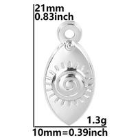 5pcs Silver Color Sun Pendant Jewelry Making Supplies Titanium Stainless Steel Charms Bulk Vintage DIY Women Men Charm Material
