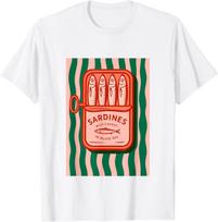 Sardines Tinned Fish Retro Graphic Summer for Men Women T-Shirt Mens Womens Tees Top unisex T-Shirt Mens Womens Tees Top S