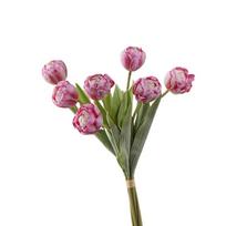 Realistic Silk Tulip Flower Real Touch Fake Flowers Artificial Tulip Branches  Outdoor Garden Decor