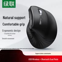 UGREEN Silent Wireless Bluetooth Mouse with Side Buttons and Type-C Charging