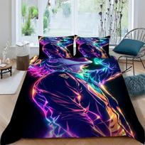 Joker Man Bedding Set Theme Bedspread Gothic Theme Duvet Cover Set Microfiber Quilt Cover Universal For All Seasons Pillowcase 135 × 200cm&Duvet Cover