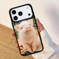 Baby Animal Friends Pig Cow Rabbit Bovine Rainbow Mobile Phone Case for IPhone 17 AIR 16pro Max 15 14 13 12 11 Bumper Cover iPhone 12 mini