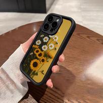 Sunflower Vine Phone Case For IPhone 17 Pro Max 15 Pro 16 14 Plus 12 13 Mini 11 Pro Shockproof Soft Cover iPhone 15