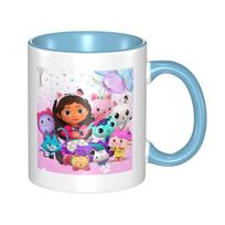 G-Gabbys Dollhouse Mug Funny Ceramic Coffee Cups Tea Mugs Milk Cup Drinkware Gift for Woman Man One Size dangaus mėlyna spalva