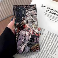 Anime JoJo Bizarre Adventure Phone Case For Samsung S25 Edge Ultra S23 S22 S21 S20 Ultra Plus S24 Fe A54 A53 A25 Glass Cover Samsung S23