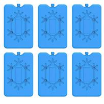 ABBY-Ice Pack Reusable Refrigerator Ice Pack Cooling Fill Box For Food Storage Refrigeration mėlyna