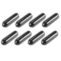 ABBY-1000Pcs Rubber End Caps 4Mm ID PVC Round Tube Bolt Cap Cover Screw Thread Protectors Black juoda