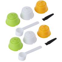 6pcs Food Grade Material Refillable Coffee Capsule Coffee Machine Supplies  Home Use