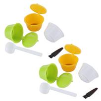 6pcs Food Grade Material Reusable Coffee Filter Cup Coffee Machine Supplies  Home Use