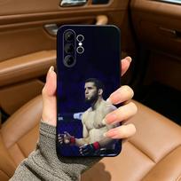 GOAT Lightweight-Lslam Makhachev Soft Silicone Case for Samsung S25, S24, S21, S22, S23, S30, Ultra, S20, Plus, FE, Lite-Black Samsung S24ULTRA
