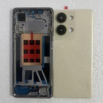 For oppo reno 9 pro 5G Middle Frame +Battery Back Cover + Camera Lens Replacement auksinė