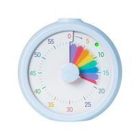 Multifunctional Visual Timer Portable Kitchen Timer Time Management Countdown Timer Clock  Kids Round Blue