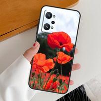 Red Corn Poppy Flower For Realme 15 Pro GT7 GT6 10 11 12 13 14 Pro Plus C67 C63 C61 C55 C51 C53 C35 C75 C65 Case Realme C21Y C25Y
