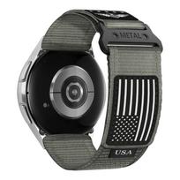 20mm 22mm Straps for Samsung Galaxy watch 6 classic/5 Pro/7/4/Gear s3 Rugged Nylon Fabric bracelet correa HUAWEI GT2e 3 4 5 Band 20mm watch strap&S-M pilka