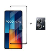 Full Cover Glass For Poco M6 Pro Tempered Glass Poco M6 Pro Screen Protector HD Protective Phone Lens Film Poco M6 Pro 4G Glass For Poco M6 Pro 4G