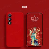 For Oneplus Nord 5 Case Cover Oneplus Nord 5 Fundas Coque Shell Soft Original Liquid Silicone Bumper For Oneplus Nord 5 OnePlus Nord 5 raudona