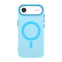 For iPhone 17 Air For Case Magnetic Wireless Charge Funda iPhone 17 16 15 Pro Max Coque Matte Clear Phone Cover iPhone 17 Air For iPhone 17 mėlyna