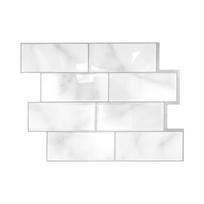 1pcs New Self-adhesive 3D Wall Tile DIY PVC Wall Sticker Waterproof Multifunction Peel and Stick Wallpaper Home Decor