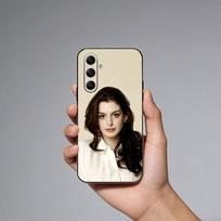 Actor A-Anne Hathaway Phone Case For Samsung Galaxy A73,A21s,A22,A31,A52,A53,A71,A41Soft Black Shell Samsung a40