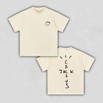 Cactus Jack Travis Scott Graphic T-Shirt Men Women Casual Cotton Rapper Streetwear Fan Merch Top S įvairiaspalvis