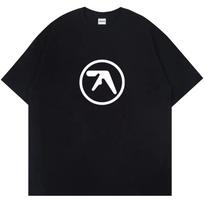 Punk Aphex Twin Print T-Shirt Oversize Hip Hop Men's Streetwear Harajuku T Shirt Goth Summer Top Short Sleeve Cotton Clothes Y2k S įvairiaspalvis