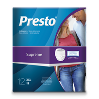 PRESTO PANT SUPREME, sauskelnės kelnaitės, XXL, 12vnt.
