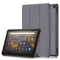 Tablets Case for  Fire HD 10 2023 Case Folding PU Leather Hard Plastic Magnetic Stand Case for Fire HD10 HD 10 2023 Cover For Fire HD 10 2023 pilka spalva