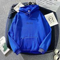Women Hoodie Oversize Style Winter Hoodie Sweatshirt Drawstring Solid Color M