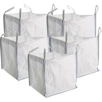 5 X New Fibc Bulk Bags Builders Garden Waste 1 Tonne Ton Jumbo Bags Storage Sack Heavy Duty - q36/YY