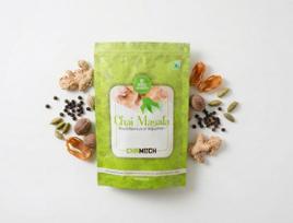Chamuch Chai Masala Powder | Royal Rajasthani Tea Spice Mix with Cardamom Dry Ginger Nutmeg and Mace | Ideal for Kadak, Strong Blend for Rich Flavo