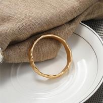 ABBY-6Pcs Napkin Ring Metal Napkin Ring Set Napkin Buckles Holder Table Decor For Wedding, Party, Ramadan, Banquet Gold Easy Ins auksas