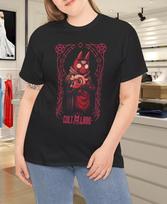 100% cotton Pink cult of the lamb short sleeved shirt M