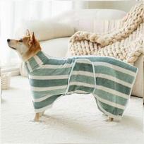 New Water Absorption Dog Bathrobe Microfiber Quick Drying Bath Towels Thickened Cat Towel Small Medium Large Dogs (Green,XXS -35cm-) žalia