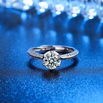 925 Sterling Silver Fashion Temperament Six-claw Zircon Bud Ring Birthday Party Anniversary Wedding Gift Ladies Jewelry