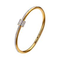 Nerūdijančio plieno Bangle Fashion Unfade Apyrankė auksas