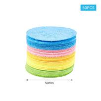 50/100Pcs Compressed Natural Cellulose Facial Cleansing Sponge Makeup Removal Cotton Face Washing Brush Skin Care Tools