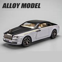 1/22 Lydinio Automobilio Modelis Žaislai Rolls Royce Wraith Ženklas Prabangus Lieto Metalo Modelio Kolekcija Simuliacija Garsas Šviesa Vaikų Dovanos juoda