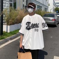 2023 Summer Men's Trendy Short-Sleeve Shirt: Hong Kong & Japanese Style Hip-Hop Cardigan Baseball Jacket M balta