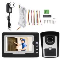 Smart HD Video Intercom Doorbell Home Electronic Intercom Doorbell with 12 Bells TFT LCD Display