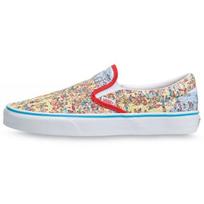 Vans Wheres Waldo? x Classic Slip-On Find Steve Unisex Sneakers White Beach Multi-Color VN0A33TB3WO 43