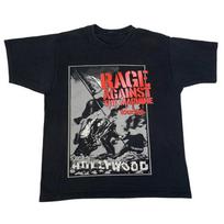 Vtg Rage Against the Machines Hollywood Cotton Black All Size Unisex Shirt BL296 L