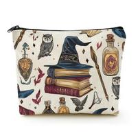 Green Witch Nature Moon Phase Forest Boho Tarot Zipper Pouch Cosmetic Bag  Moon & Foliage Pencils, Travel Accessories