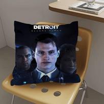 Detroit Become Human Pillow Covers Cartoon Sofa Decorative Home Double-sided Printing Short Plush Cute Cushion Cover 30cmx30cm