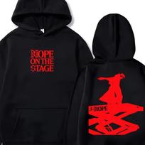 J-Hope 2026 Stage Tour Official Merchandise Hoodie - Korean Rapper' Iconic Signature & Lettering Print, Loose Fit Hooded 4XL juoda