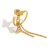 Stylish Adjustable Fringe Rings Resilient Stainless Steel Jewelry for Daily Wear and Special Event