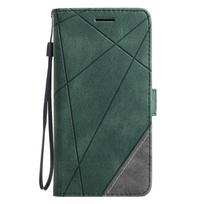 Flip Magnetic Leather Cover For Xiaomi Poco X6 M6 Pro 5G C65 C55 F5 X5 M4 X4 GT F4 X3 NFC F3 GT M4 M3 Pro Card Slot Wallet Case for Poco M6 Pro 5G žalia